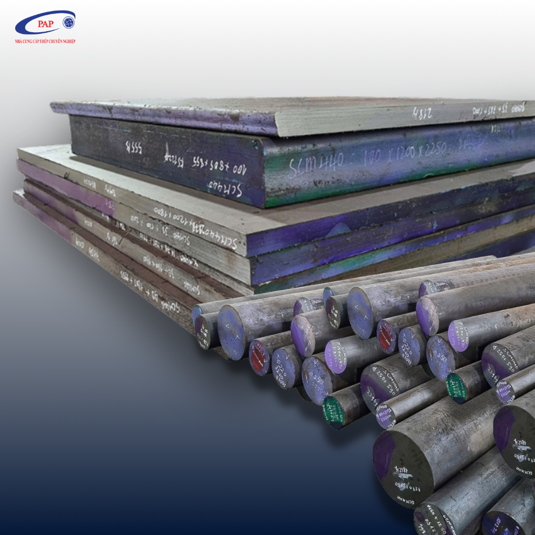 Thép chế tạo máy: SCR420, SCR440, SCM415, SCM420, SCM440, SNCM439, 65Mn, 5XM