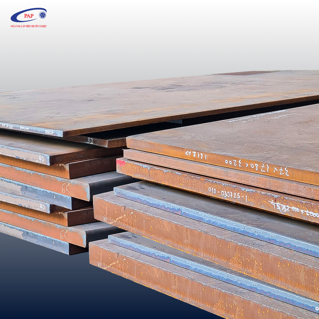 Thép Carbon: S20C, SS400, S45C, S50C, S55C